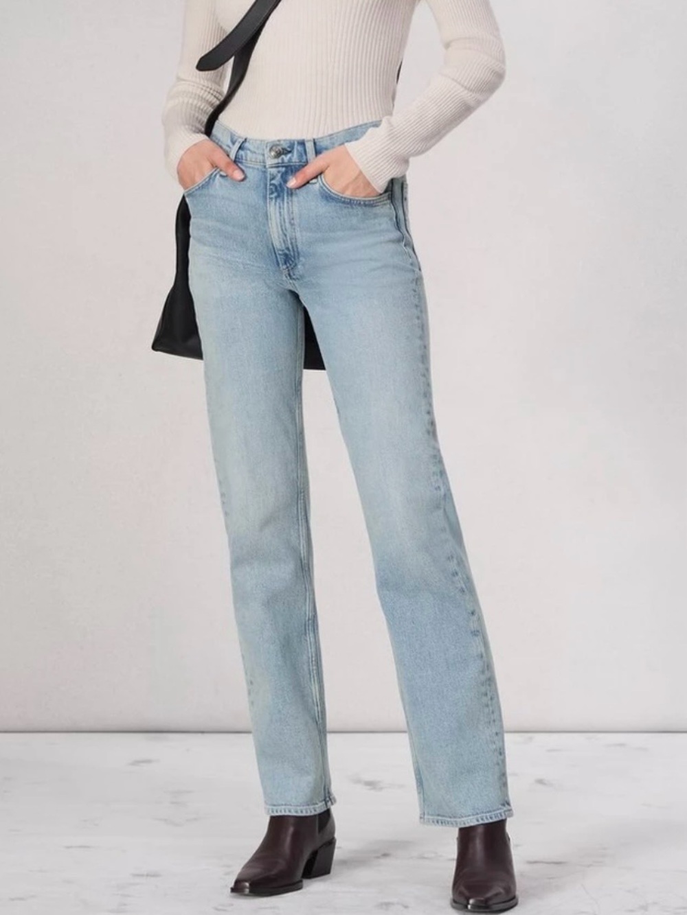 NWT Rag&Bone Harlow Mid Rise Full Length
